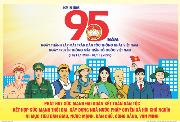 ĐỀ CƯƠNG TUYÊN TRUYỀN KỶ NIỆM 95 NĂM NGÀY THÀNH LẬP MẶT TRẬN DÂN TỘC THỐNG NHẤT VIỆT NAM - NGÀY TRUYỀN THỐNG MẶT TRẬN TỔ QUỐC VIỆT NAM (18/11/1930 - 18/11/2025)