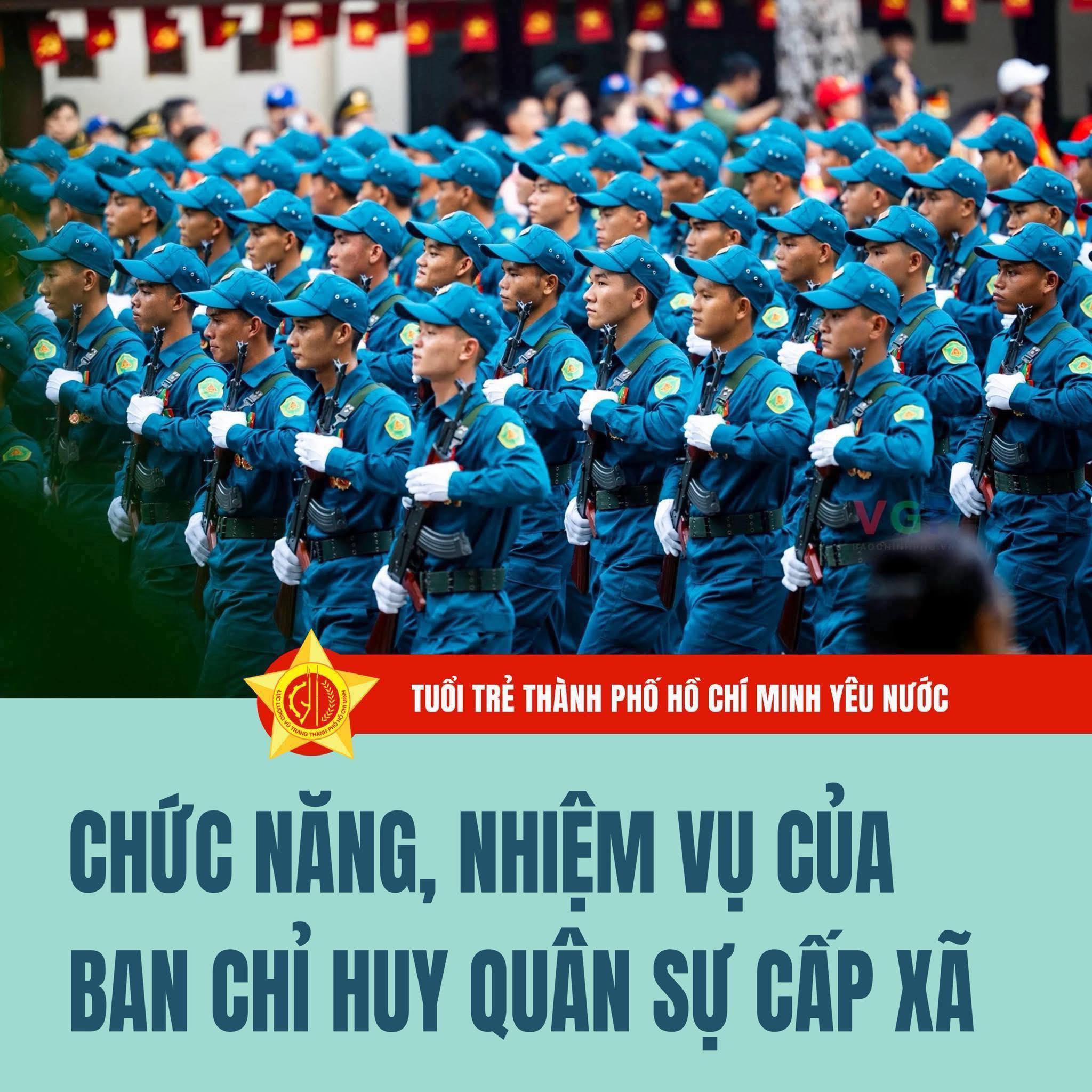 CHỨC NĂNG, NHIỆM VỤ CỦA BAN CHỈ HUY QUÂN SỰ CẤP XÃ