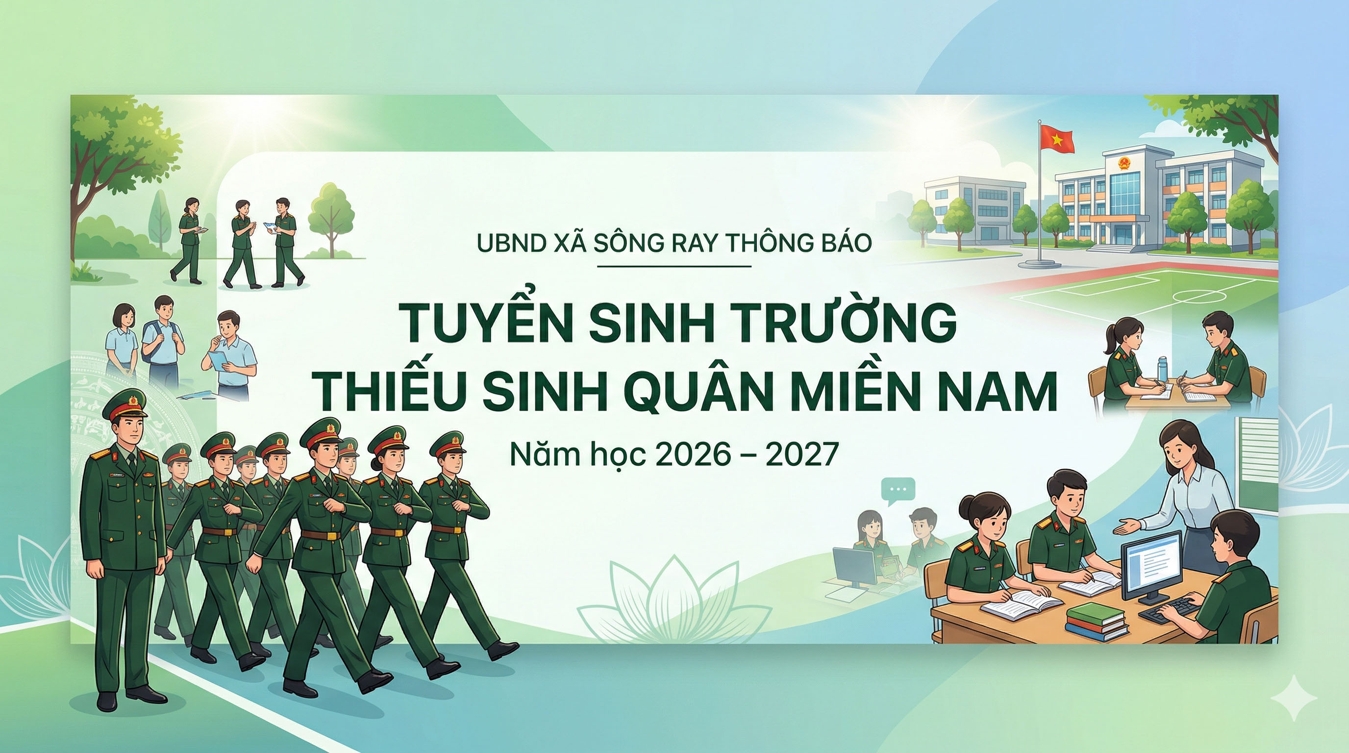 THÔNG BÁO TUYỂN SINH TRƯỜNG THIẾU SINH QUÂN MIỀN NAM NĂM HỌC 2026 – 2027