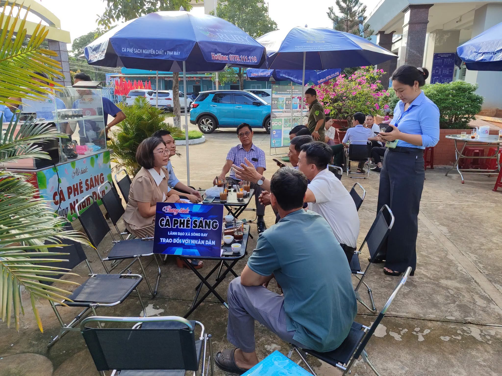 Xã Sông Ray tiếp tục triển khai mô hình "Cà phê sáng với Nhân dân": Lắng nghe và tháo gỡ vướng mắc thủ tục đất đai